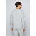 thumbnail image 2 of Boss Men's French-terry sweatshirt with striped logo and contrast tape, 2 of 2