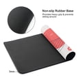 thumbnail image 6 of DouZhe Large Mouse Pad, Japanese Style Wavy Lines Non-Slip Waterproof Rubber Keyboard Office Desk Pads Mousepad, 29.5 x 15.8 inches 3mm Thick, 6 of 7