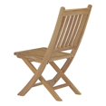 thumbnail image 5 of Modern Contemporary Urban Design Outdoor Patio Balcony Garden Furniture Side Dining Chair and Table Set, Wood, Natural, 5 of 8