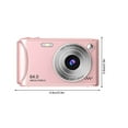 thumbnail image 3 of Lignoak Ccd Student Digital Camera 18X Digital Zooms 2.4 Inch Color Screen High Definition Photography And Video Recording Digital Camera Pink Free Size, 3 of 8
