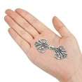 thumbnail image 4 of Cloak Clasp 4 Pairs Sew on Hooks and Eyes Vintage Cape Clasps Buckles(Silver), 4 of 6