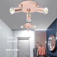 thumbnail image 3 of 15cm220v Spotlight*3 Rose Gold Wrought Iron Lamp, 3 of 4