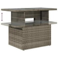 thumbnail image 6 of vidaXL 11 Piece Patio Sofa Set with Cushions Gray Poly Rattan, 6 of 10