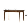 thumbnail image 2 of KULAGAGA Writing Desk with Drawers, Modern PC Laptop Computer Table for Home Office,47.2"x21.7",Walnut, 2 of 7