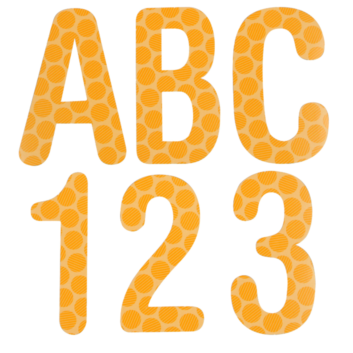 NS DieCut Letters and Numbers 4 in.(61 Characters), Includes Uppercase