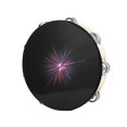 thumbnail image 1 of 10In Handheld Tambourine Double Row Jingle Drum Percussion Instrument, 1 of 5