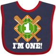 thumbnail image 3 of Inktastic 1st Birthday Baseball Party Boys Boys Baby Bib, 3 of 4