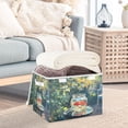 thumbnail image 3 of Yayeee Collapsible Cube Storage Bin with Lid Fabric Closet Decorative Basket with Handles, Sunshine Goldfish, 3 of 7