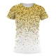 thumbnail image 3 of Blusa de manga corta con estampado digital de cuello redondo casual para mujer Pompotops  hkajfhjk461643, 3 of 3