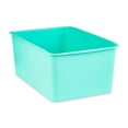 thumbnail image 3 of Pen+Gear Small Plastic Desktop Organizer Cubby Bin, Spearmint, 8-Pack, 3 of 5