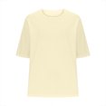 thumbnail image 4 of ClodeEU Women's Oversized T Shirts, Loose Fit Tunic Tshirts, Casual Summer Short Sleeve Tops, Beige,Womens Plus L, 4 of 6