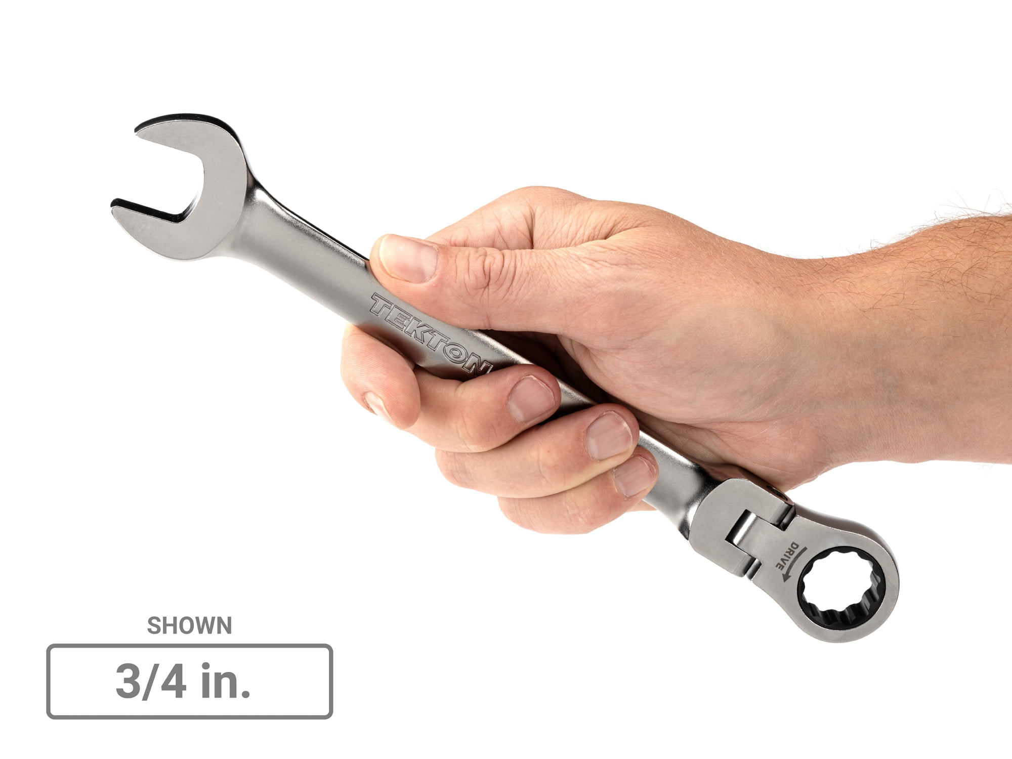 TEKTON Flex Head 12-Point Ratcheting Combination Wrench Set, 15-Piece (1/4-1 in.) | WRC95001