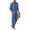 Denim Blue, variant on COOFANDY Mens Coordinated Outfit White Linen Pants and Shirt Set Casual Linen Sets 2 Piece Summer Beach Clothes