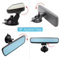 thumbnail image 2 of HLONK Rear View Mirror  Anti-glare Rear View Mirror with 360 Degree Adjustable Suction Cup Curved Mirror Surface HD Car Rearview Mirror for Cars Vehicles SUV Trucks and Boats, 2 of 7