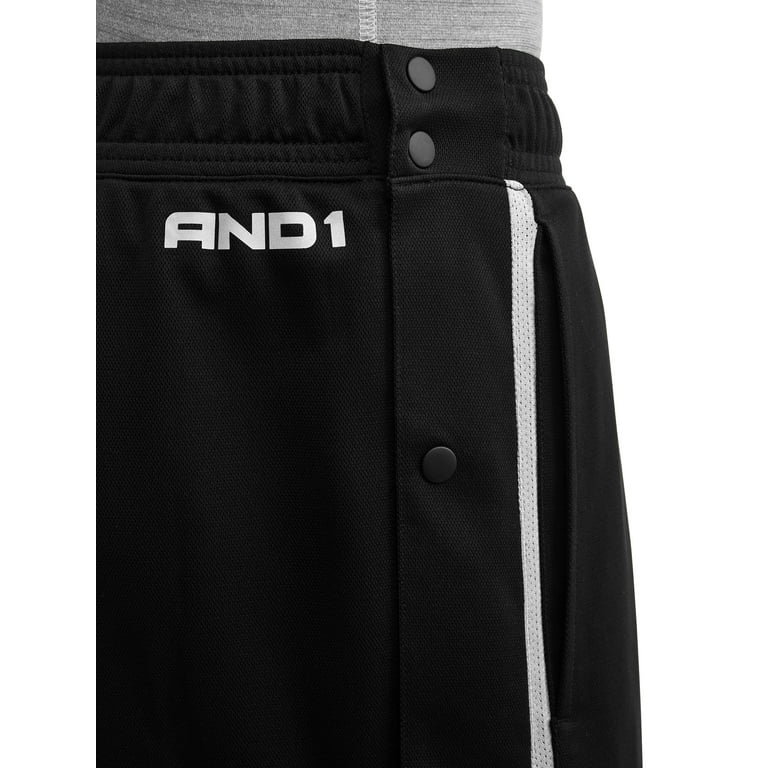 AND1 Big Men's Tear Away Basketball Pants 