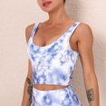 thumbnail image 4 of TFixol Sujetador deportivo para mujer con estampado Tie Dye extraíble acolchado elástico palangre, 4 of 8