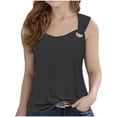 thumbnail image 3 of Avtoify Girls' Casual Solid Color Summer Girls Tops Sleeveless Camisole Round Neck, 3 of 5