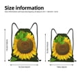 thumbnail image 2 of Xecao Sunflower3 Pattern Sports Drawstring Backpack - String Swim Gym Bag with Wet Proof Pocket for Women&Men-Medium, 2 of 6