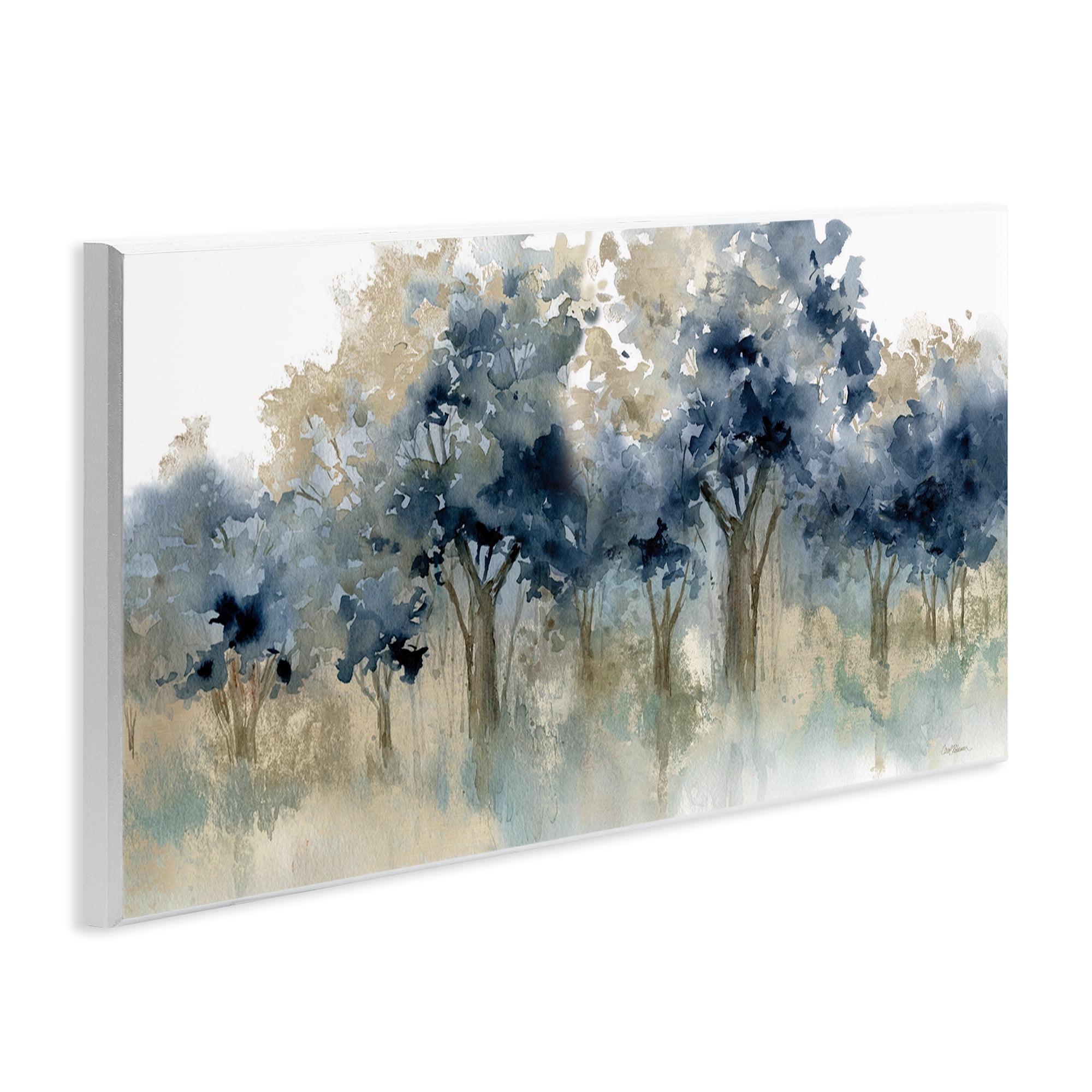 Stupell Industries Indigo Woodland Watercolor Study Wall Plaque Art, design by Carol Robinson