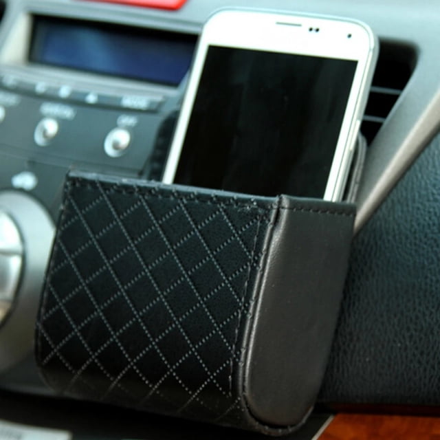 Organizador de estuche para llaves y monedas, bolsa de almacenamiento para rejilla de ventilación del automóvil, soporte para teléfono para montaje en automóvil Mejore su experiencia