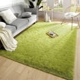 thumbnail image 1 of Alfombra de Área Merelax Moderna Suave Shaggy 150x240 cm Verde, 1 of 7