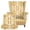 Beige-Yellow Plaid, variant on SEANATIVE Wingback Chair Protector 2 Piece Stretch Wing Chair Slipcovers Spandex Armchair Covers Non-Slip Wing Back Sofa Cover Single Seat Sofa Couch Cover for Pets Kids, Flower Leaf Print Green