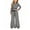 02# Black, variant on UKHCCC Girls 2 Piece Outfit, Striped Long Sleeve Crop Top and Wide Leg Pants Set with Drawstring Waist, Fall Winter Clothes Ages 7-15