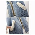 thumbnail image 6 of Men's Sherpa Lined Denim Vest Warm Winter Sleeveless Jacket with Fleece Interior and Pockets, 6 of 6
