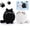 Black&White Cats, variant on 2pcs Cat Crochet Kits for Beginners Adults Kids, Crochet Starter Kit with Step-by-Step Video Tutorials, Crochet Animals Kits DIY Craft Knitting Kit