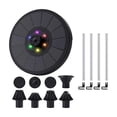 thumbnail image 4 of GROWTH TANK Solar Bird Bath Built in Battery Colorful LED Lights Water for, 4 of 9