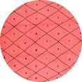 thumbnail image 1 of Ahgly Company Indoor Round Solid Red Modern Area Rugs, 4' Round, 1 of 4