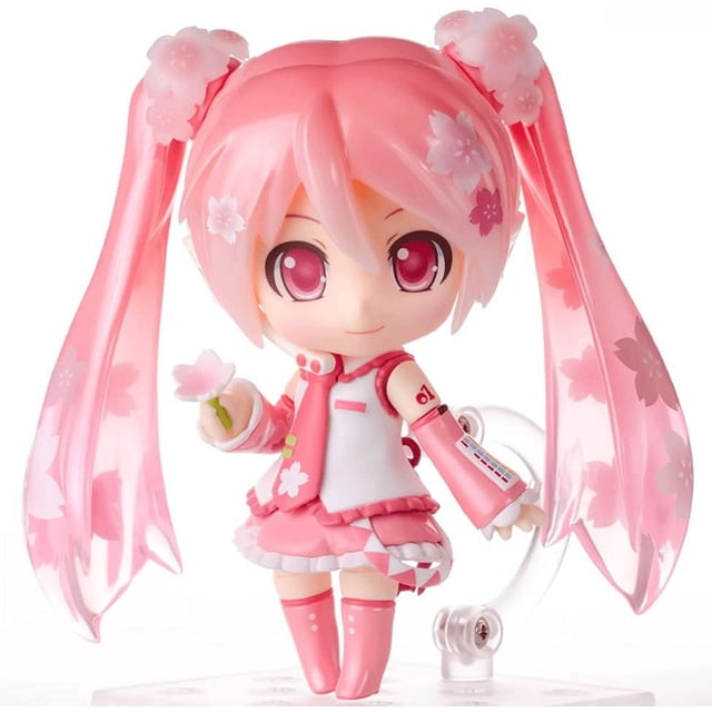 ORUYROP Sakura Miku Nendoroid Anime Action Figure Cartoon Character Model Doll Toy Multicolour & Collection & Gift