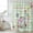 LightGreen, variant on Easter Bunny Shower Curtain, Waterproof Shower Curtains for Bathroom, Spring Flower Daisy Tulips Purple Plaid Washable Fabric Bathtub Curtain Set Bath Decor with 12 Hooks Stall 36"x72"