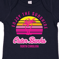 thumbnail image 4 of Inktastic Summer Enjoy the Sunshine Outer Banks North Carolina in Pink Boys or Girls Baby Bodysuit, 4 of 5