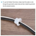 thumbnail image 5 of 50Pcs T Shape Conical Rubber Grommet Mount Dia 4mm ID 1.5mm H 3.5mm Transparent Seal Protection Grommets Cable Pipe, 5 of 5