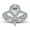 J-2Pcs Wedding Ring Set - Silver, variant on S925 Sterling Silver Eternity 1.5CT Vintage Pear Teardrop Halo Engagement Wedding Rings Set for Women Size 5