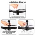 thumbnail image 3 of GUB Support d'Ordinateur de Vélo Réglable en Alliage d'Aluminium pour Garmin et Bryton - Modèle 666/669, Noir, Design Léger et Robuste, Installation Facile avec Compatibilité d'Accessoires Multiples, 3 of 6