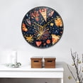 thumbnail image 4 of Party Elements Theme Wall Clock Modern Decor Acrylic Clock Golden Hands 9.5in, 4 of 12
