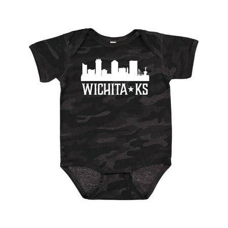 

Inktastic Wichita Kansas Skyline KS Cities Gift Baby Boy or Baby Girl Bodysuit
