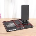 thumbnail image 3 of KAKOWELY Car Phone Holder Multifunctinal Car Instrument Panel Storage Mat Mobile Phone GPS Bracket Non-Slip Mat (Red)9.69"X7.28"X0.2", 3 of 4