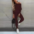 thumbnail image 5 of 2025 Women's Solid Color Casual Long Pants Outfit with Stylish Shoulder Strap Design Comfortable Fit Two-Piece Set Korean Street Style, 5 of 10