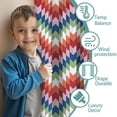 thumbnail image 3 of Blackout Kids Curtains,Colorful Geometric Chevron Pattern Childrens Insulated Curtains Set Of 2,Bedroom Essentials,Toddler Room Decor 52x63in(132x160cm), 3 of 5