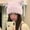 Pink, variant on Comfortable Hats for Trendy Women'S Winter Fashion Solid Color Bow Playful Ram'S Horn Thickening Knitted Hat Caps