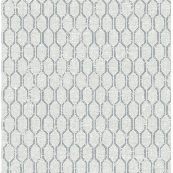 Advantage Elodie Light Grey Geometric Wallpaper