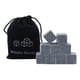 thumbnail image 2 of 4x 9x Piedras para Whisky, Rocas Enfriadoras Reutilizables con Bolsa de Almacenamiento de Terciopelo, Mantiene Tu Bebida Fría, Cubo Enfriador, Piedras 4 piezas, 2 of 8