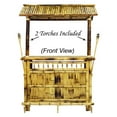 thumbnail image 3 of RAM Gameroom Products Bamboo Tiki Indoor/Outdoor Bar Cabinet with 2 Shelves and Tiki Torches, 3 of 4