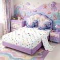 thumbnail image 3 of Manfei Colorful Axolotl 7-Piece Twin Bedding,Aquatic Amphibian Bedding Comforter Set,Polkadot Reversible, 3 of 7