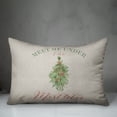 thumbnail image 3 of Creative Products Meet Under Mistletoe 20 x 14 Spun Poly Pillow, 3 of 3
