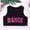 A Rose_Red, variant on iiniim Kids Girls Shiny Letters Printed Racer Back Dance Sports Bra Crop Top Costume