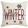 thumbnail image 4 of Juego de Almohada Navideñas,Decoracion Navidad Cojines de Lino para Sofá Decoración Navideña Adecuado para Sofá, Cama, Hogar, AutomóvilA4PCS, 4 of 5
